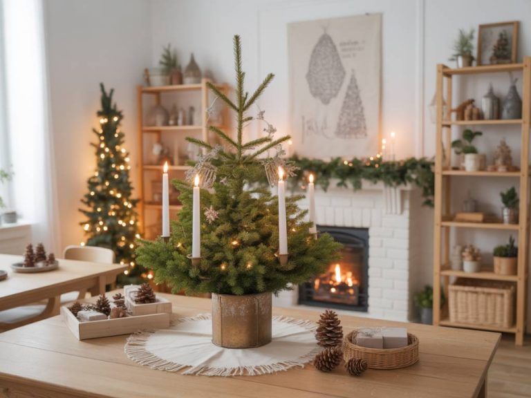 Déco de noël à faire soi-même avec des branches : idées créatives et naturelles pour un intérieur festif