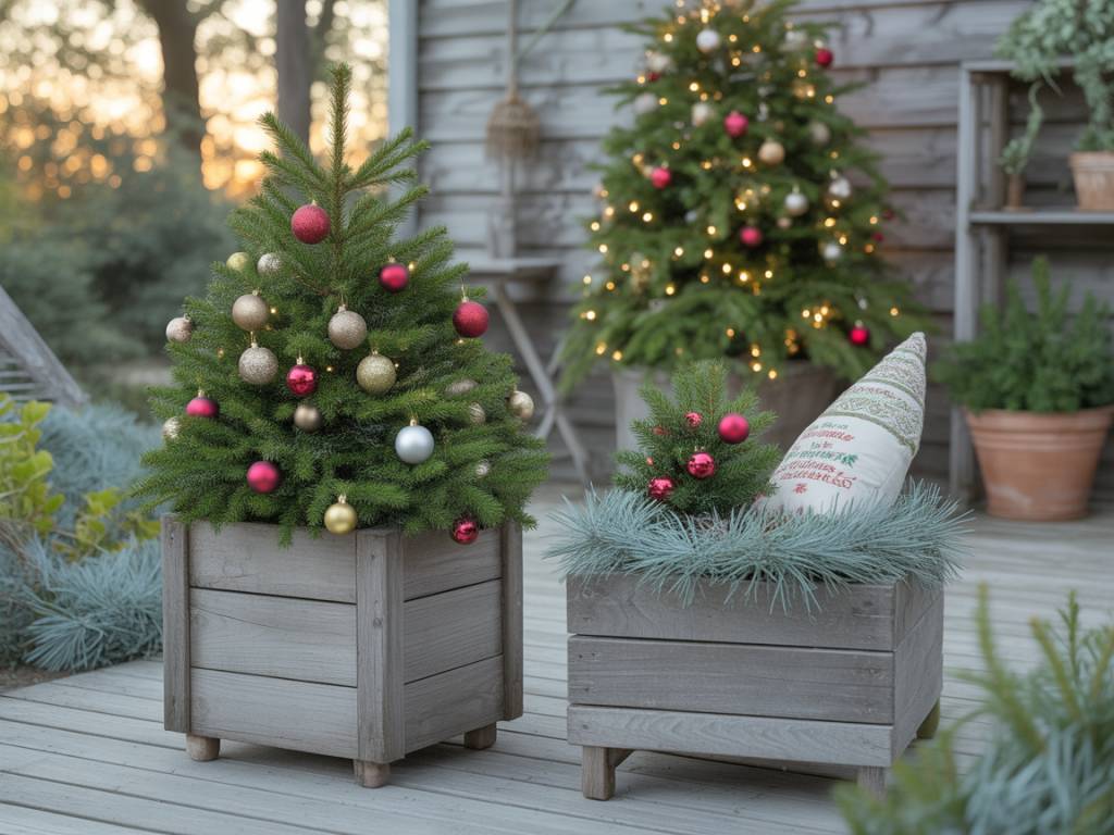 Jardiniere de noel exterieur : idées créatives et plantations hivernales