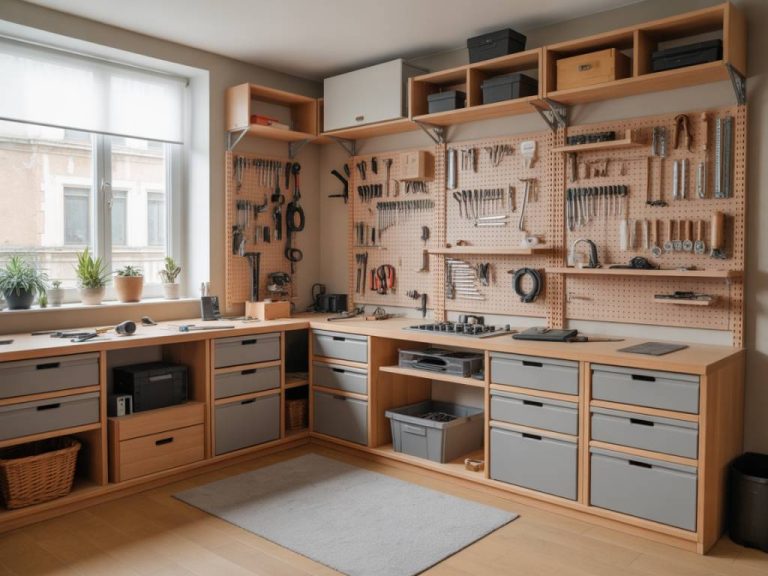 Comment aménager un coin bricolage extérieur couvert : plan de travail, rangements et protections pour vos outils